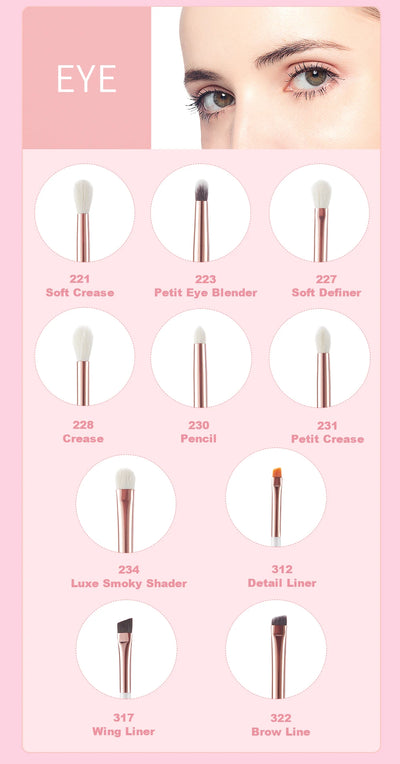 Jessup Professional Makeup Brushes Set 15pcs Make up Brush Natural-synthetic Foundation Powder Detail Eye Brush Pearl White T222