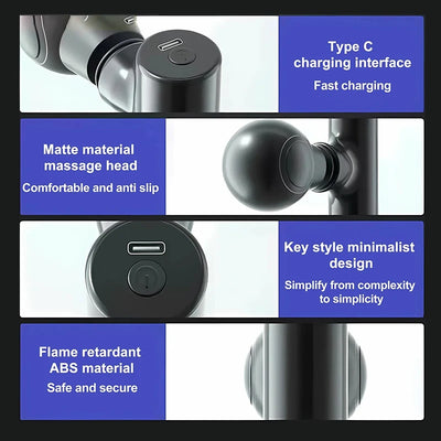 Xiaomi Portable Fascial Massage Gun Massager For Body Neck Back Deep Tissue Muscle Relaxation Pain Relief Tool Small Handheld