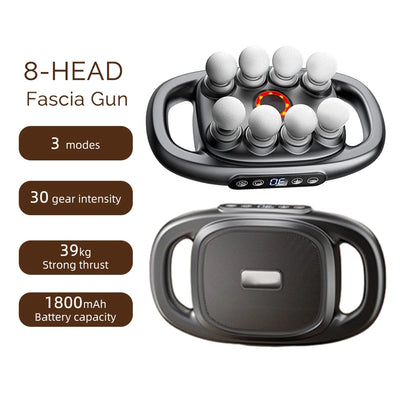 8-Head Fascia Gun High-Frequency Vibration Body Massage Gun Back and Waist Massager Massager Neck Shoulder Massager masajeador