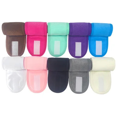 3pcs Women Soft Toweling Headbands Adjustable Sports Hairband Yoga Spa Bath Shower Wash Face Make Up Skincare Wide Head Band