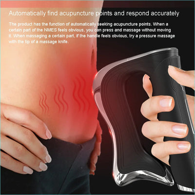 Electric Fascia Gun Electric Muscle Stimulation Massage Muscle Relax Electric Scraping Fascia Knife Muscle Massager