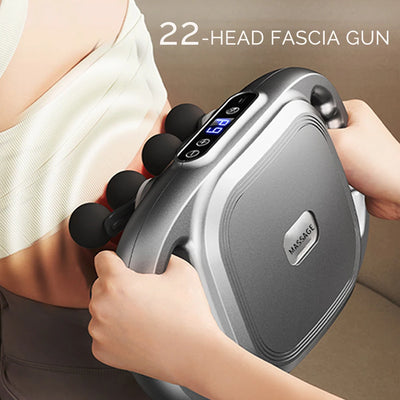 22-Head Fascia Gun High-Frequency Vibration Body Massage Gun Back and Waist Massager Neck Shoulder Massager Muscle masajeador