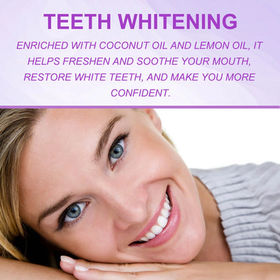 Purple Whitening Teeth Stickers 14 Pairs Gel Whitening Strips Stain Removal Oral Hygiene Care Strip Dental Bleaching Tools Teeth