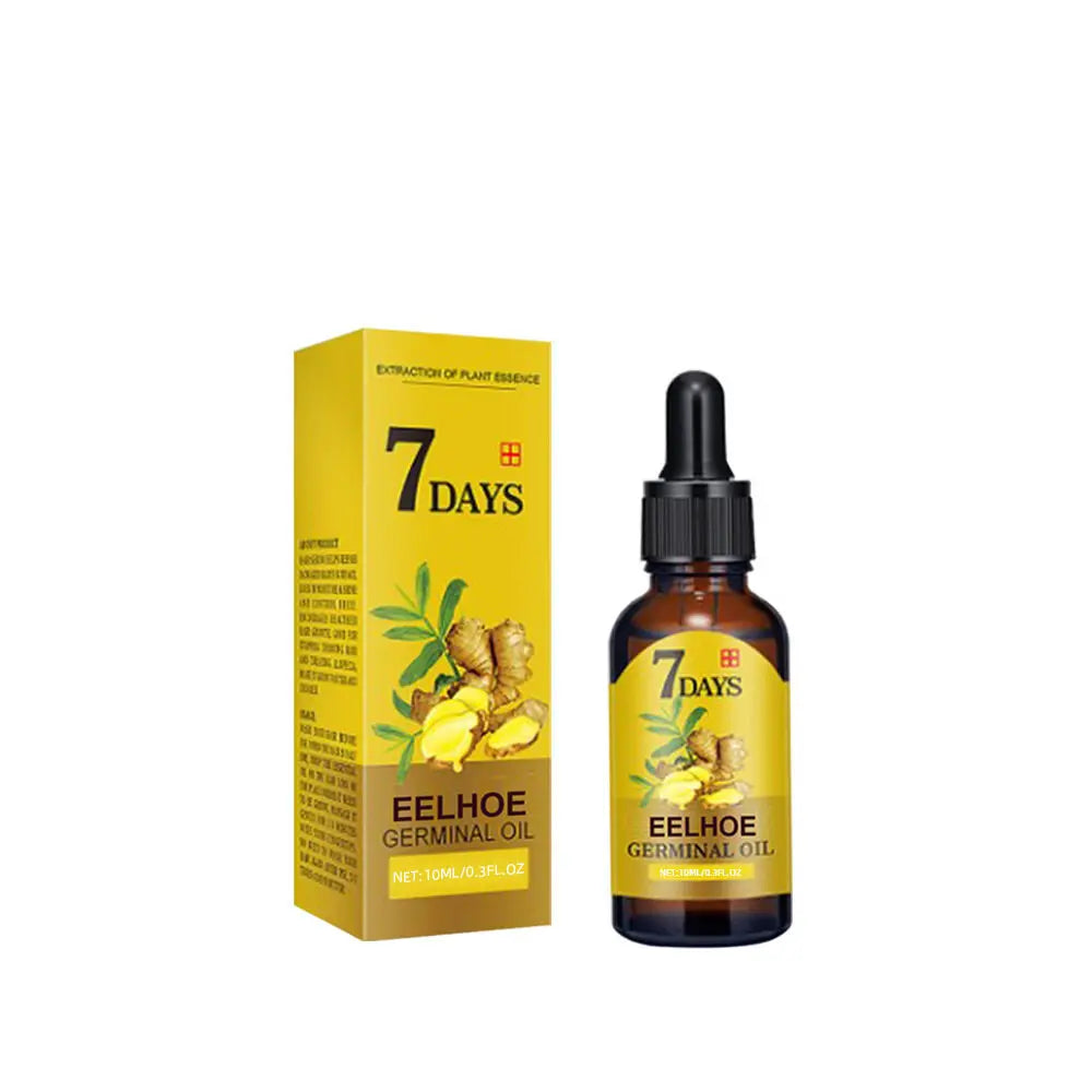 Ginger Hair Growth Serum Anti Hair Loss Baldness Fast Regrowth Hair Care Oil Repair Damaged Hair Scalp Treatment For Women Men